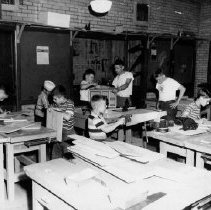 Summer recreation at the high school woodshop